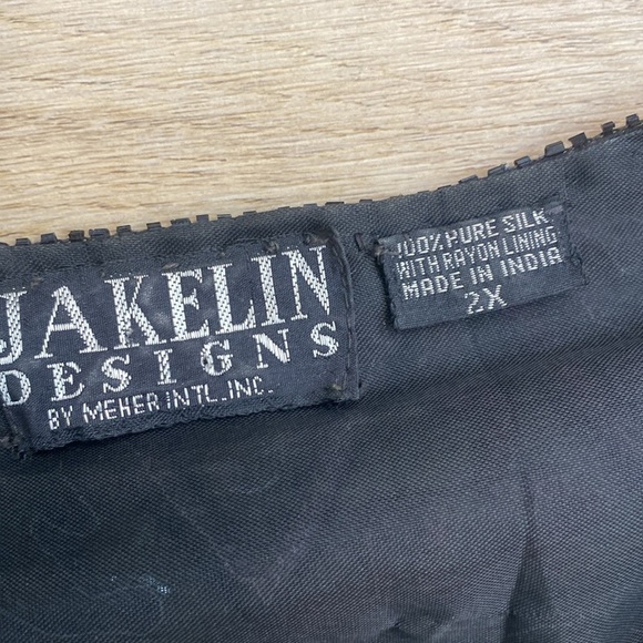 Vintage Jakelin Designs Sequin Silk Jacket - Picture 14 of 16